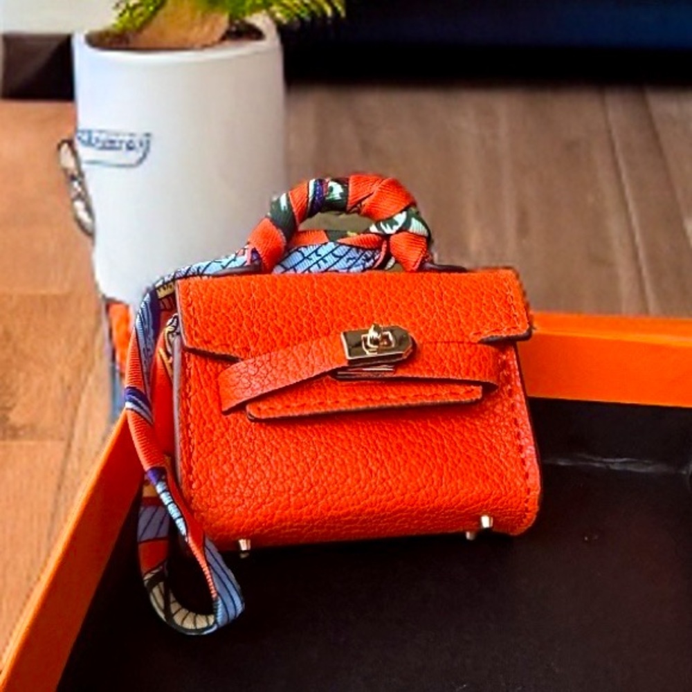 Source Unknown Vibrant Orange Key Holder